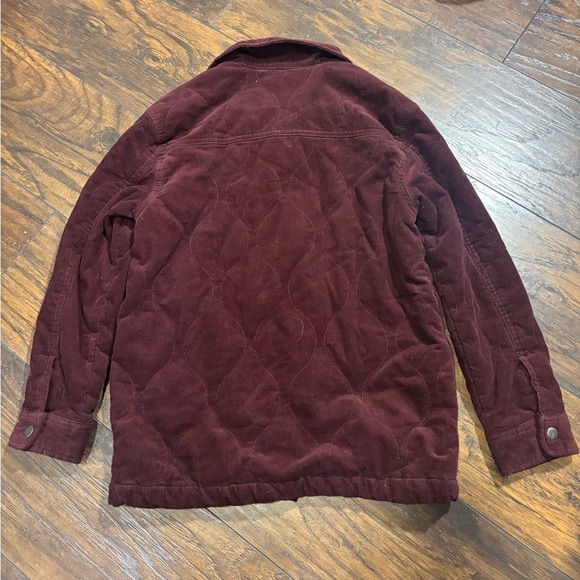 Art Class Deep Red Quilted Kids Jacket Unisex - Picture 5 of 9